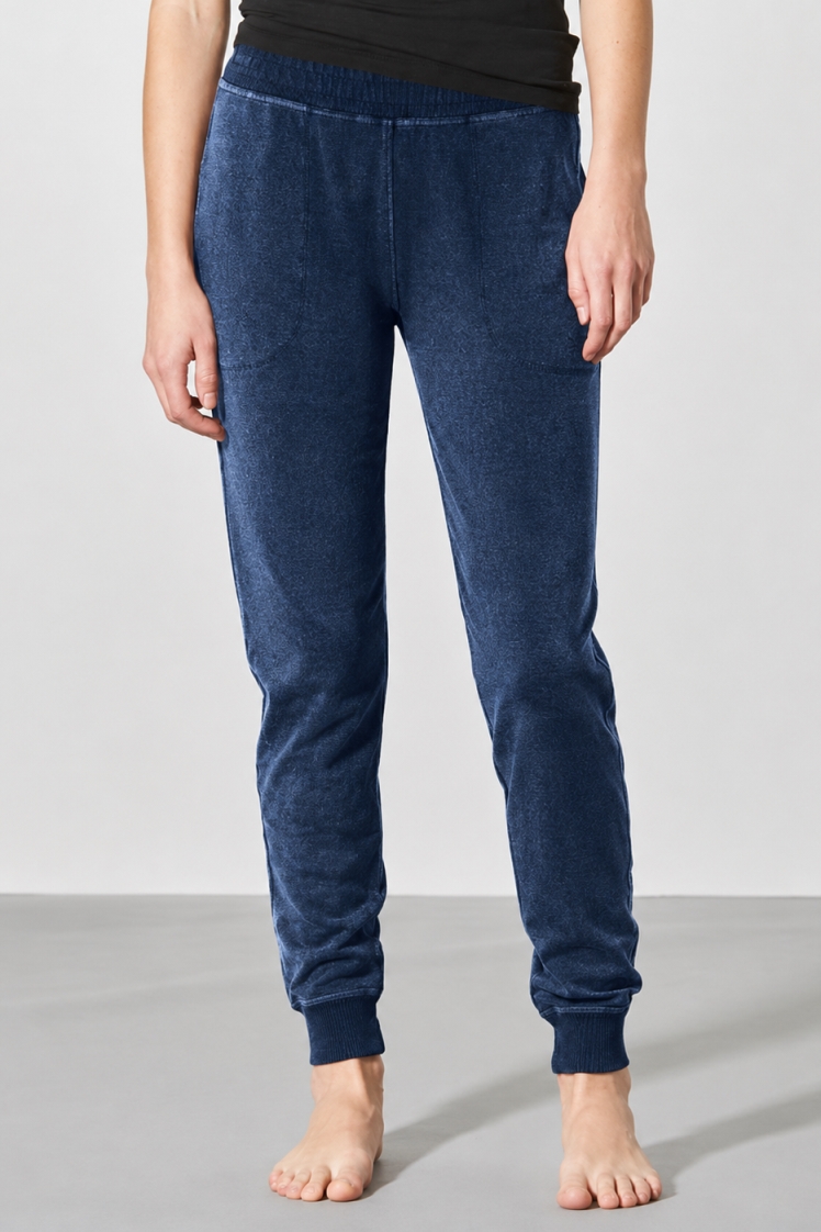 HempAge Damen vegan Jogginghose In Marineblau