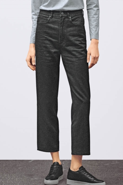 HempAge Damen vegan Jeans Aus Schwarzem Denim