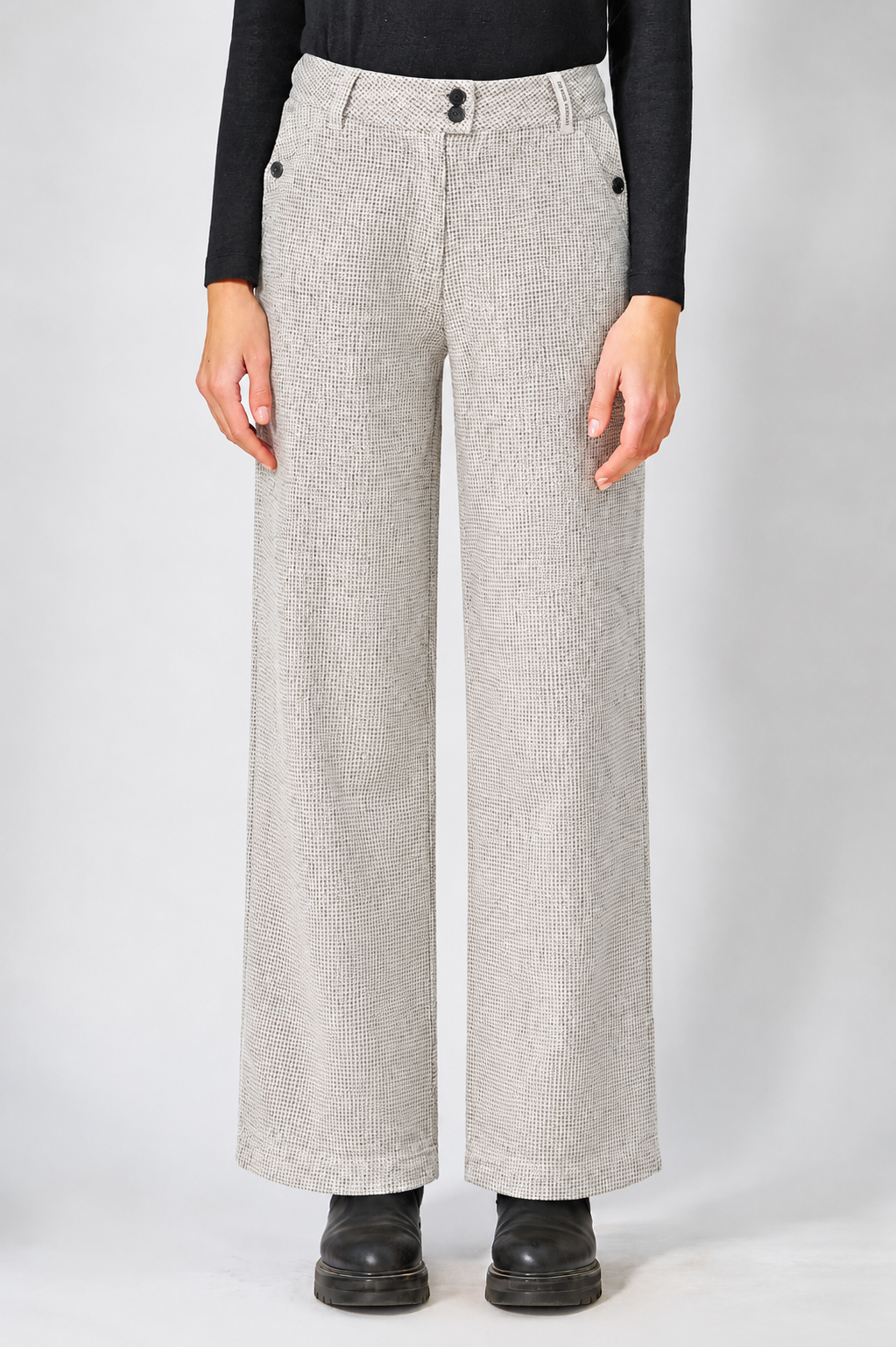 HempAge Damen vegan Hose Pepita Natural