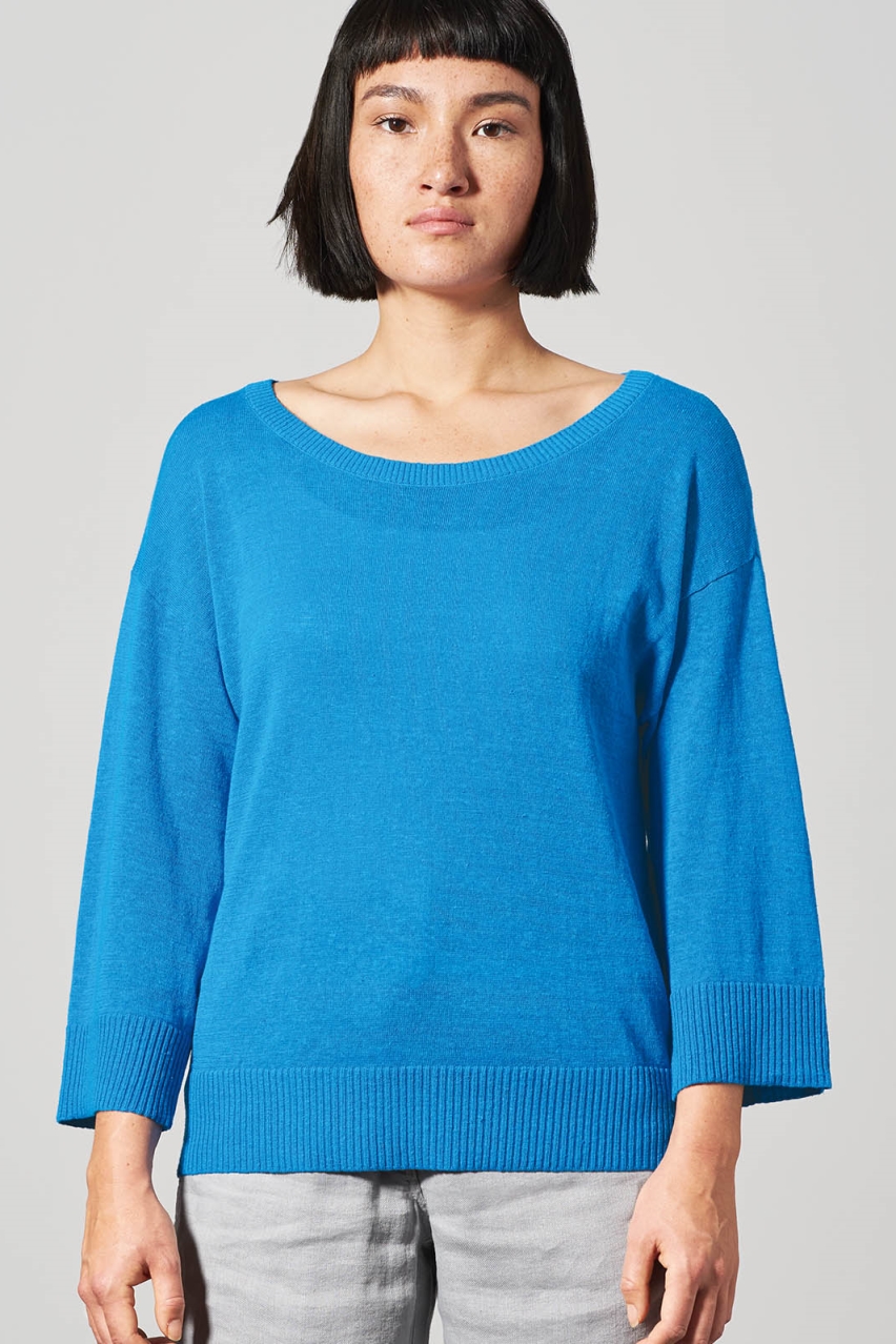 HempAge Damen vegan Leichter Pullover Topaz