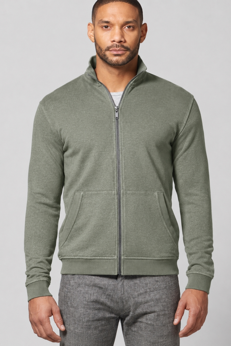 HempAge Herren vegan Sweatjacke Thyme