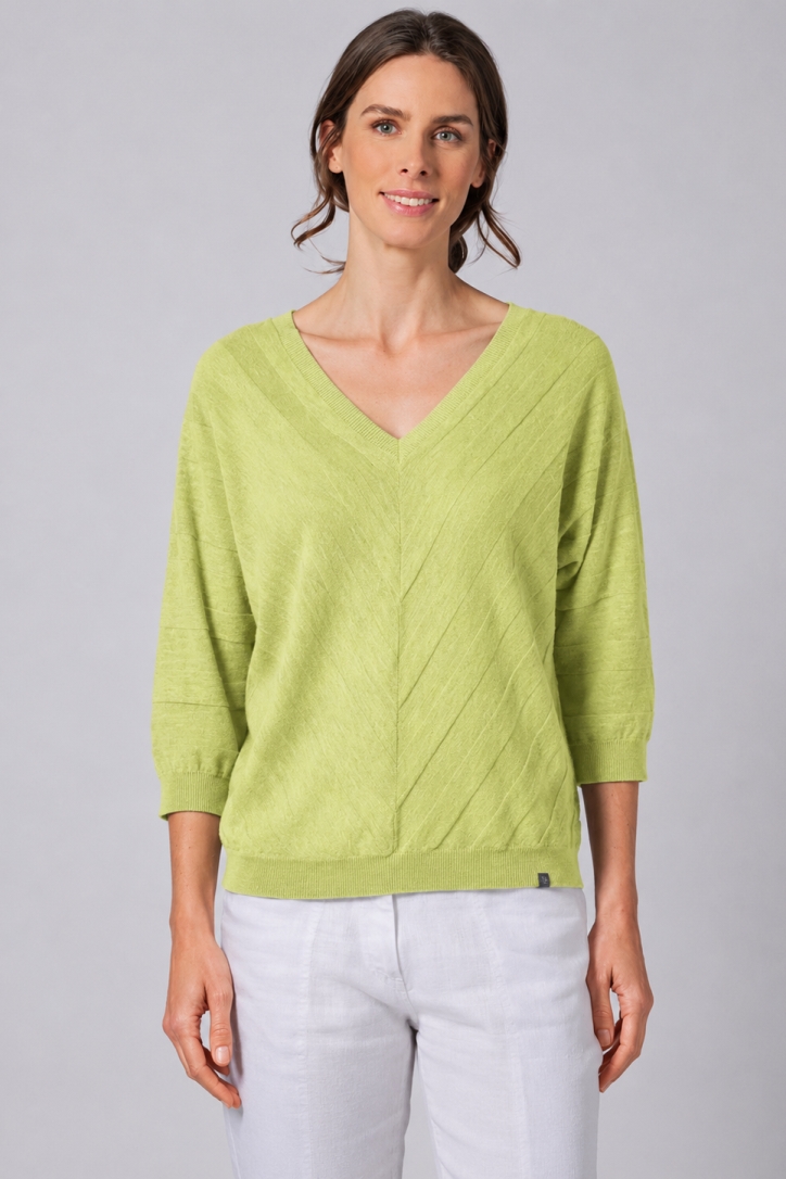 HempAge Damen vegan Strickpullover Bambusgr&Atilde;&frac14;n