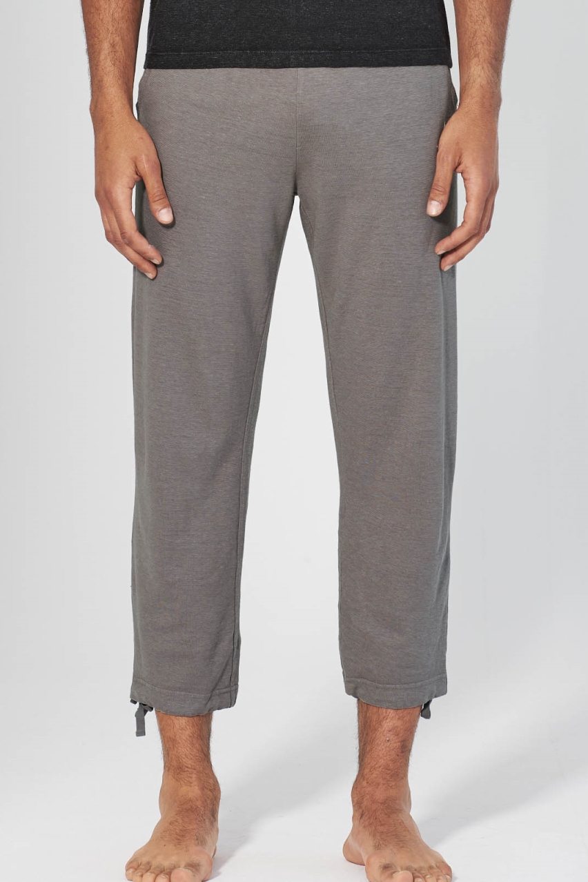 HempAge Herren vegan Yoga Hose 7/8 Taupe