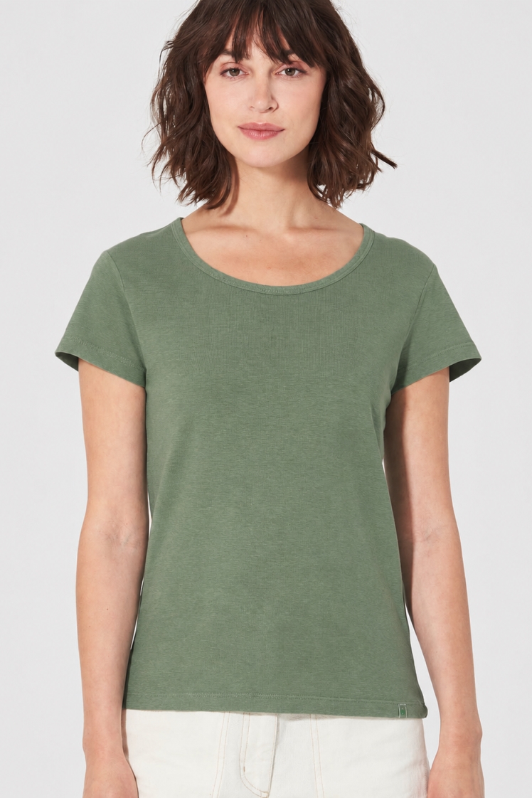 Hempage womens vegan T-Shirt Thc Exclusive Herb Green