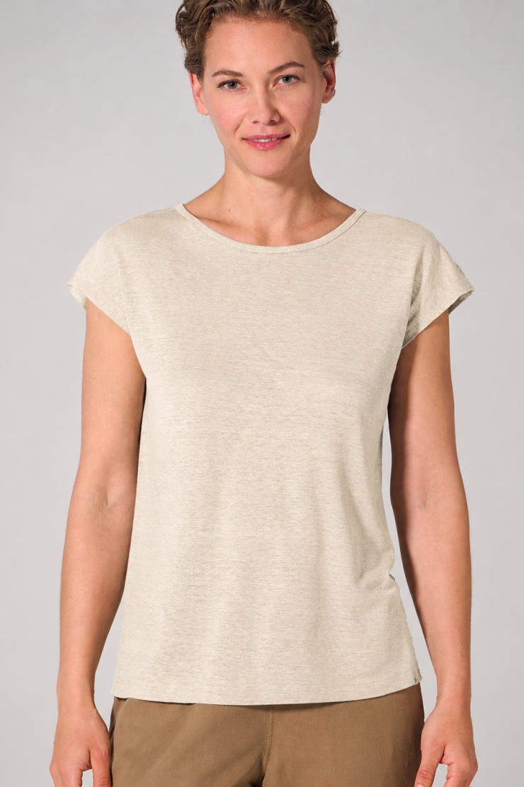 HempAge Damen vegan T-Shirt Regular Fit Gobi Beige
