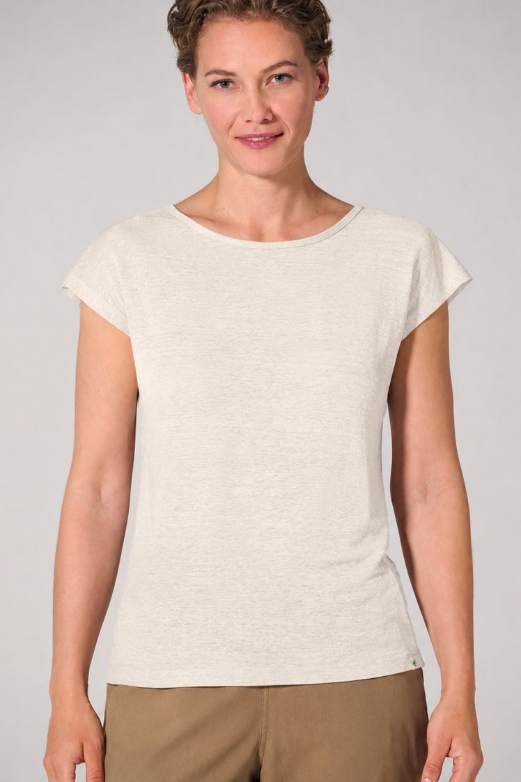 HempAge Damen vegan T-Shirt Regular Fit Naturfarben