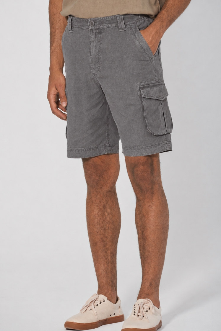 Hempage men vegan Cargo Shorts Taupe