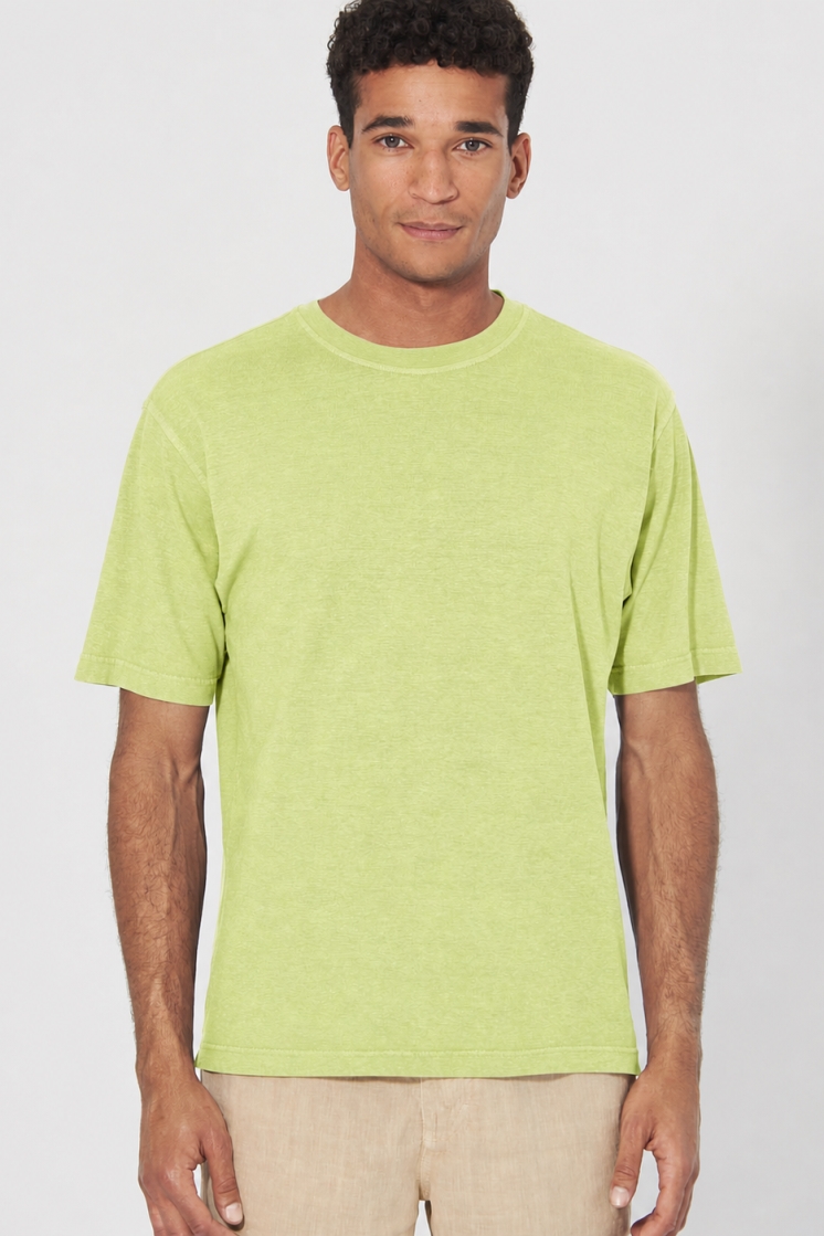 HempAge Herren vegan T-Shirt Basic Lind Gr&Atilde;&frac14;n