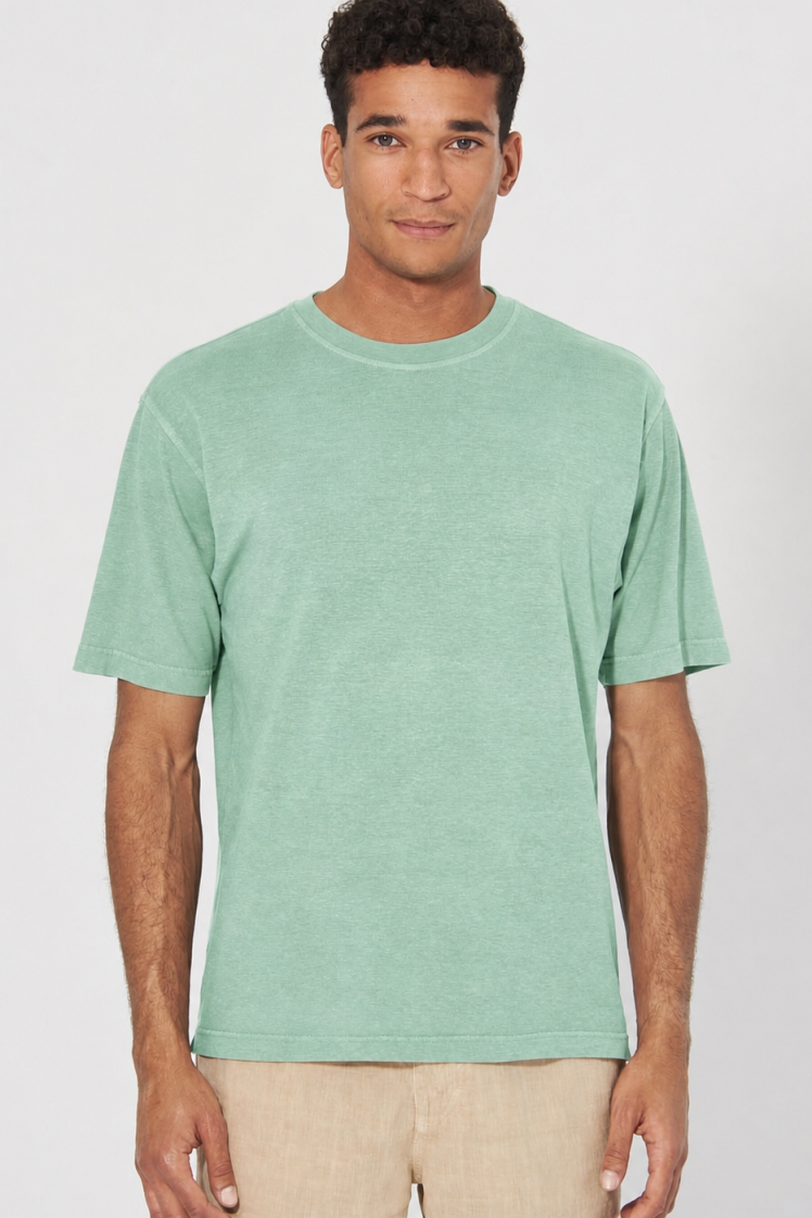 HempAge Herren vegan T-Shirt Basic Mintgr&Atilde;&frac14;n