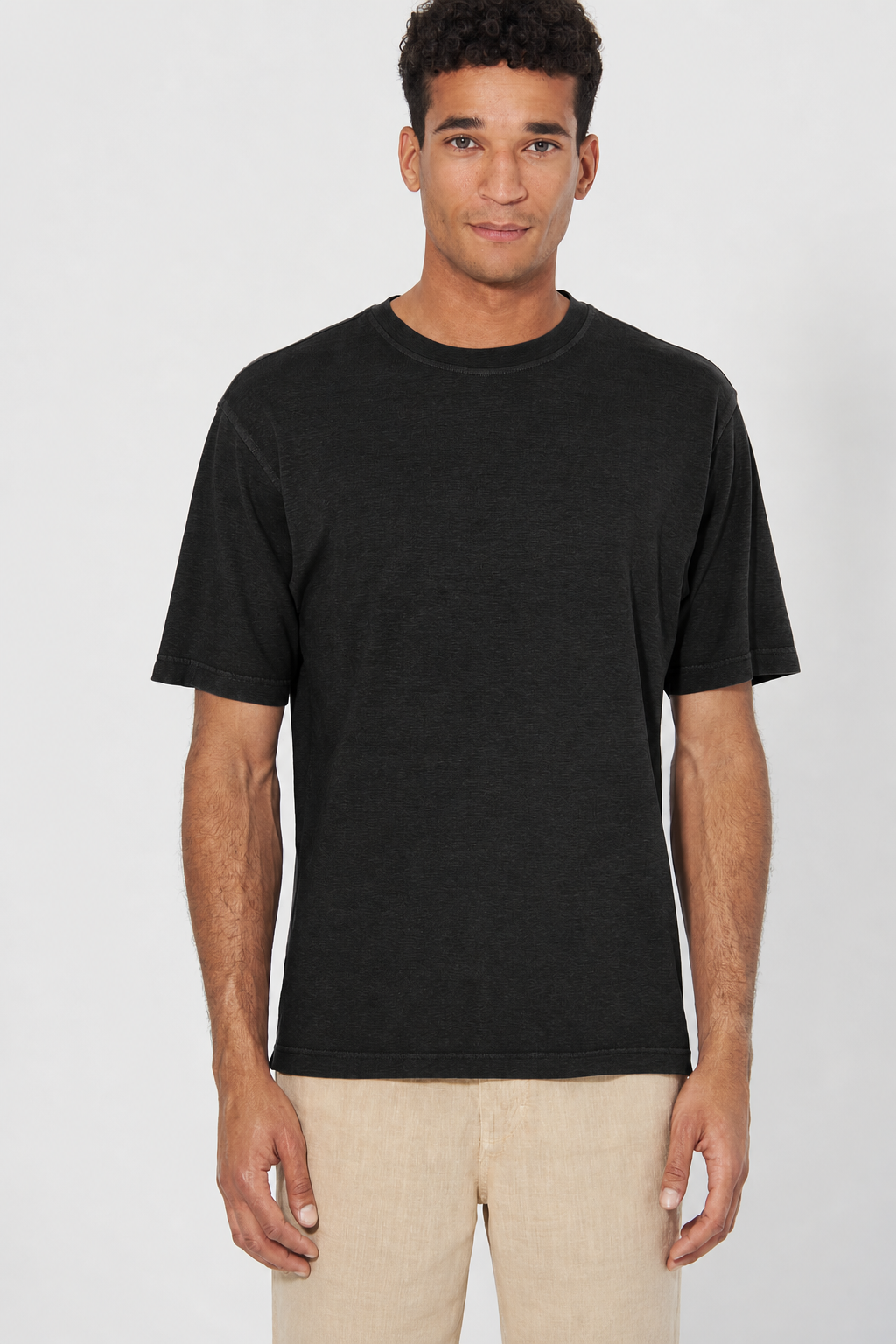 HempAge Herren vegan T-Shirt Basic Schwarz
