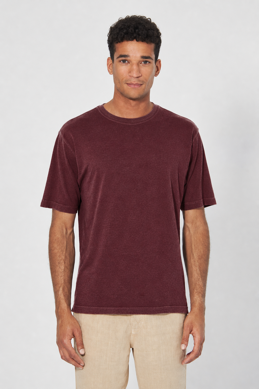 HempAge Herren vegan T-Shirt Basic Kastanienbraun