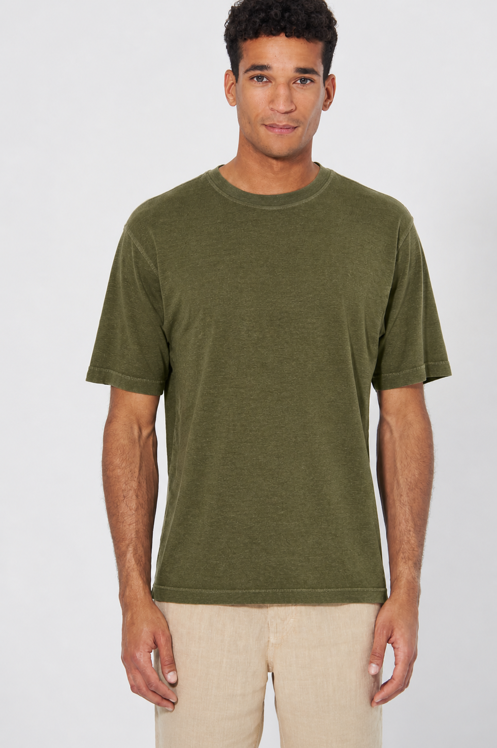 HempAge Herren vegan T-Shirt Basic Torfgr&Atilde;&frac14;n