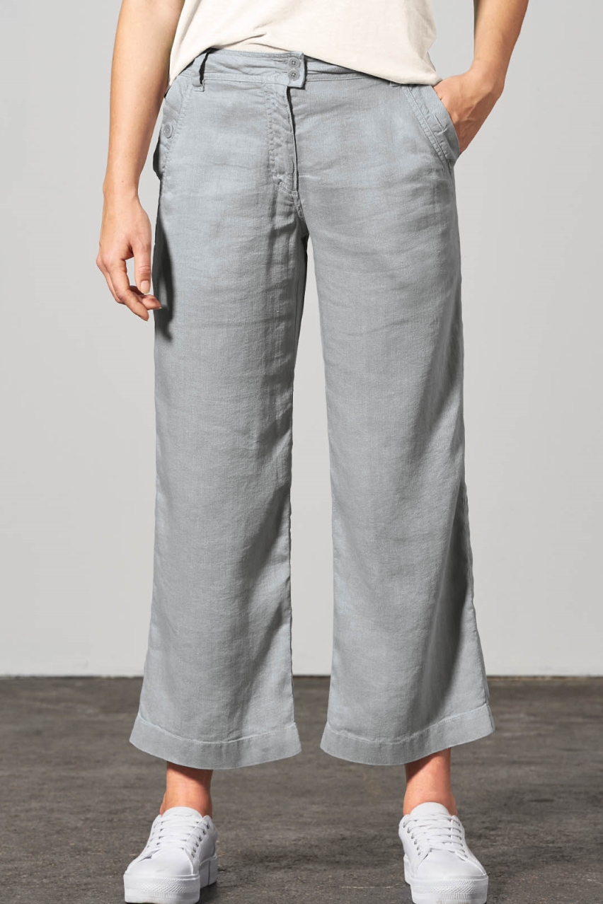HempAge Damen vegan Culotte Mit Hoher Leibh&Atilde;&para;he 7/8 L&Atilde;&curren;nge Quarzgrau