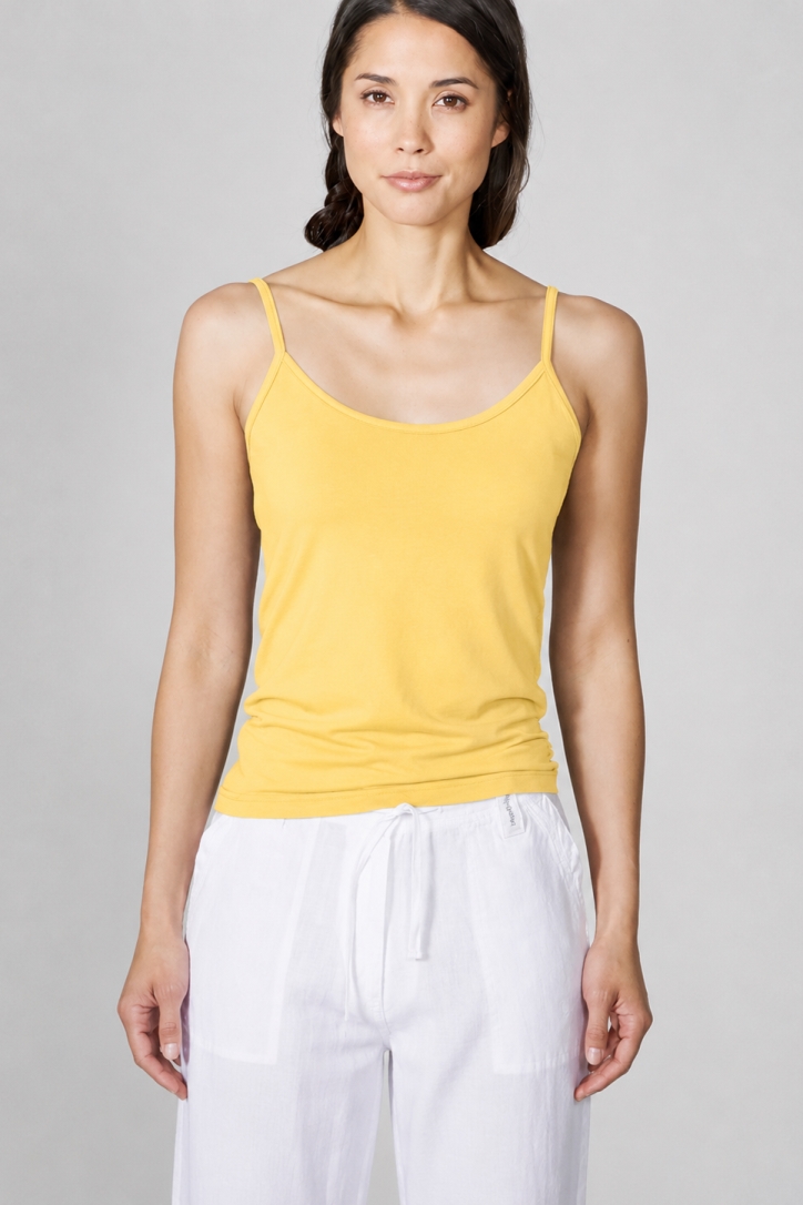 Hempage womens vegan Top Camisole Yellow