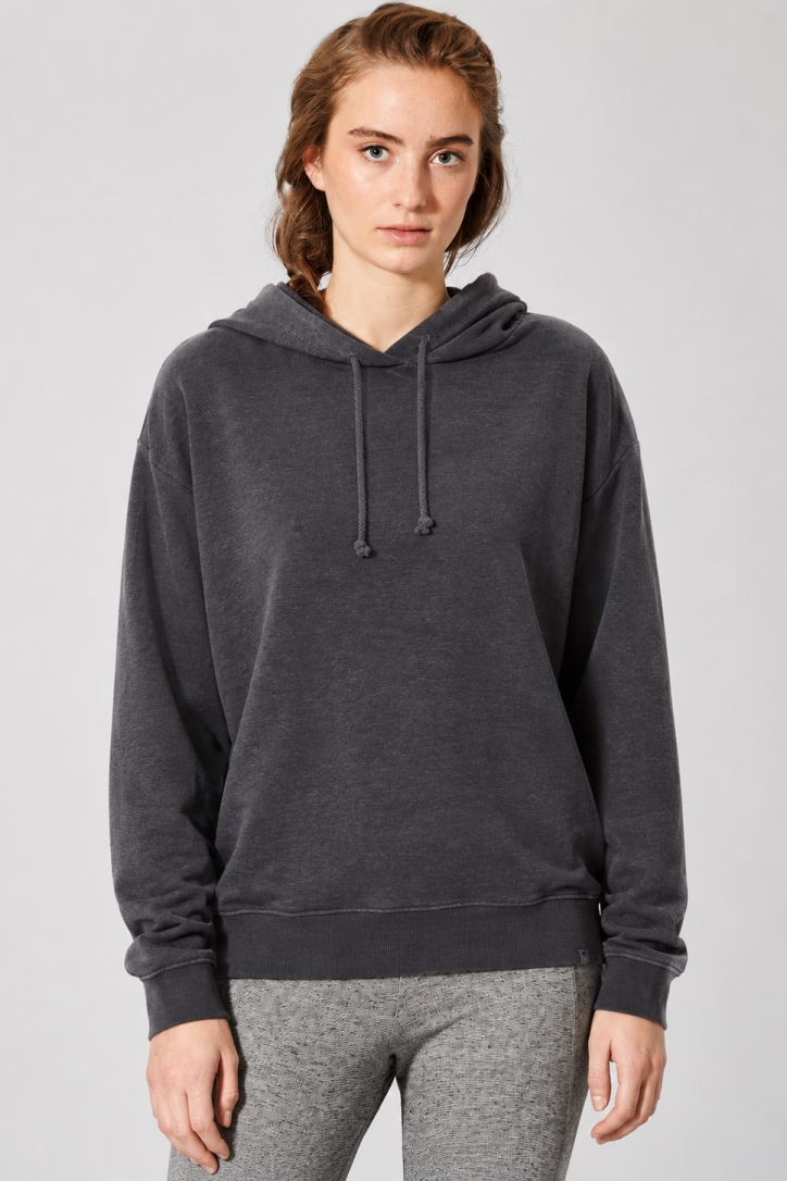 HempAge Damen vegan Bequemer Hoodie In Anthrazit