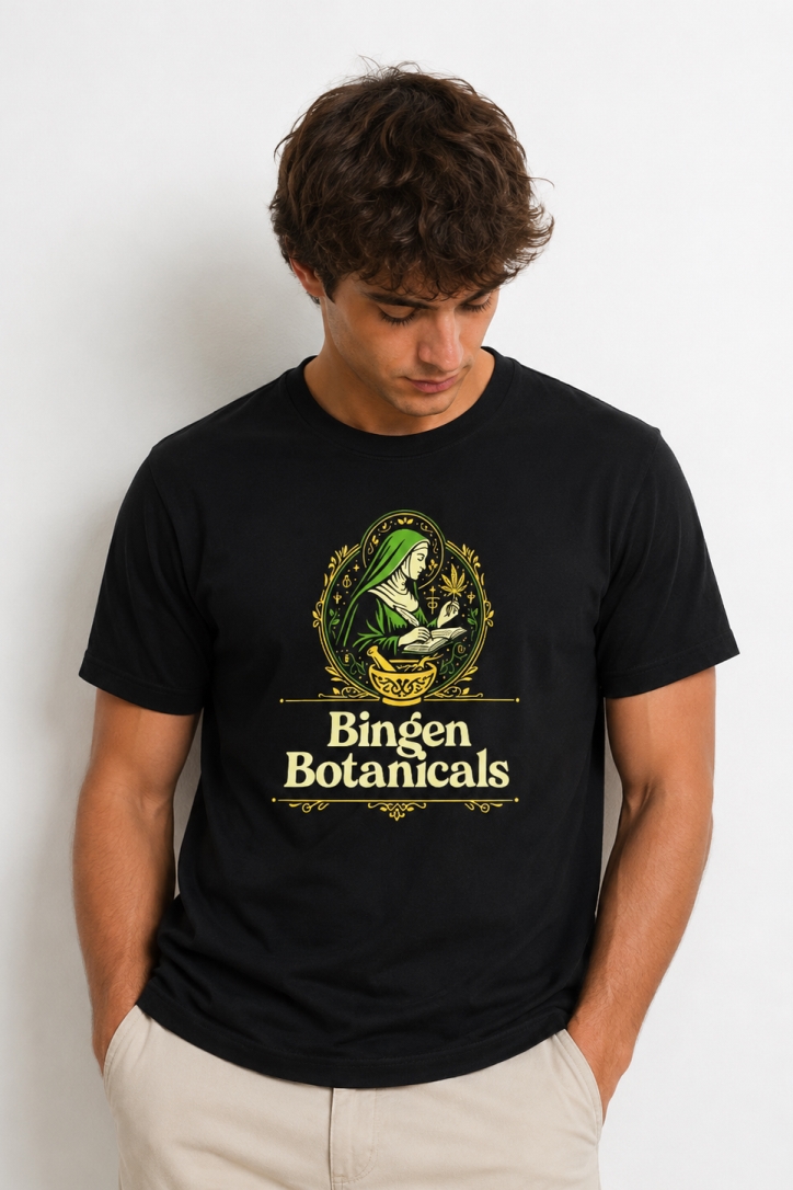 HempAge Herren vegan T-Shirt Mit Aufdruck Schwarz