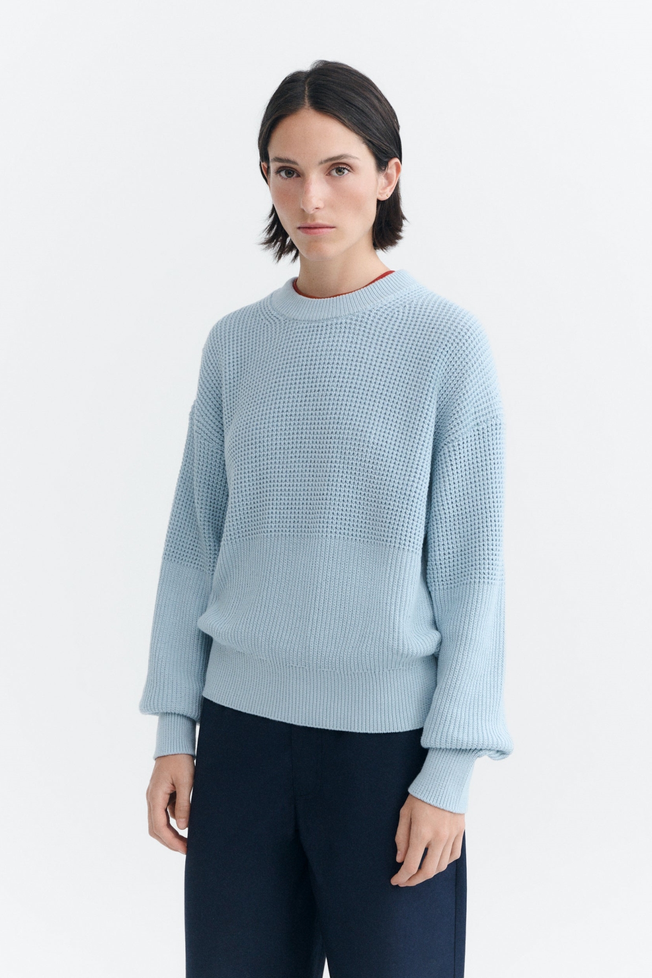 Thinking mu Damen vegan Pullover Calia Hellblau