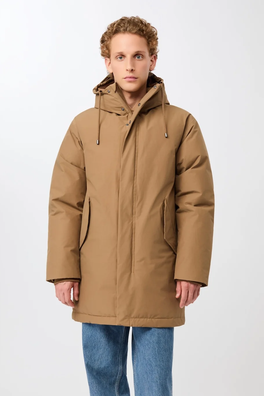 LangerChen men vegan Parka Hooded Oak