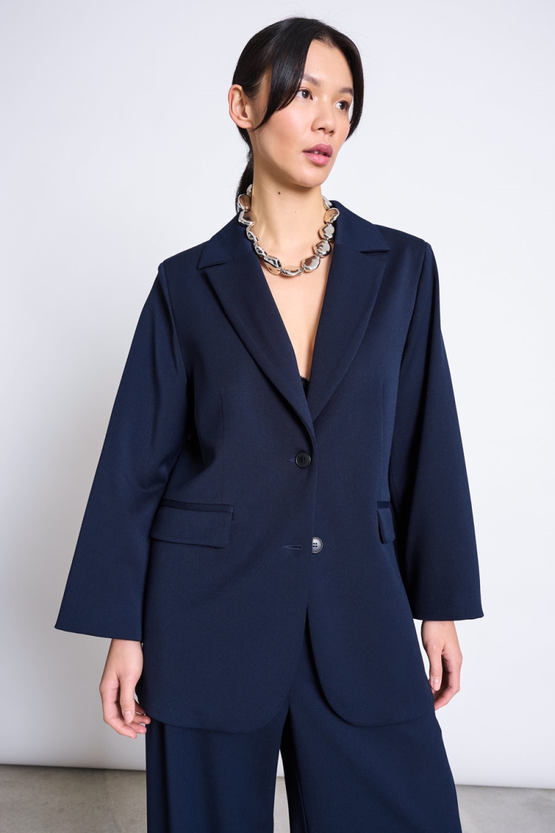 JAN N JUNE womens vegan Blazer Durance Nightfall