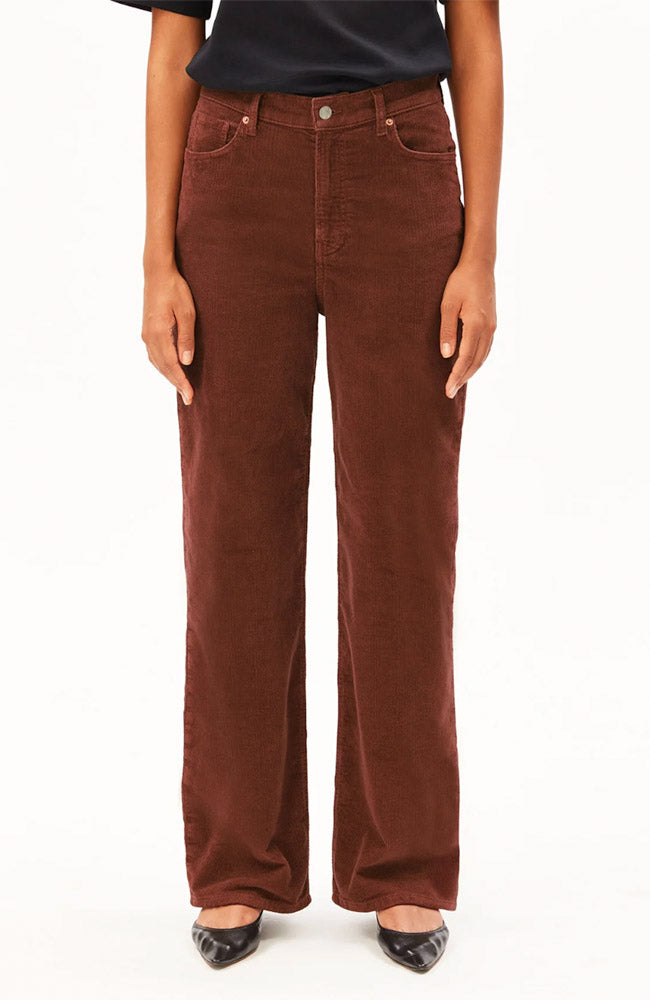 ARMEDANGELS Damen vegan Hose Enijaa Cord Rustwood