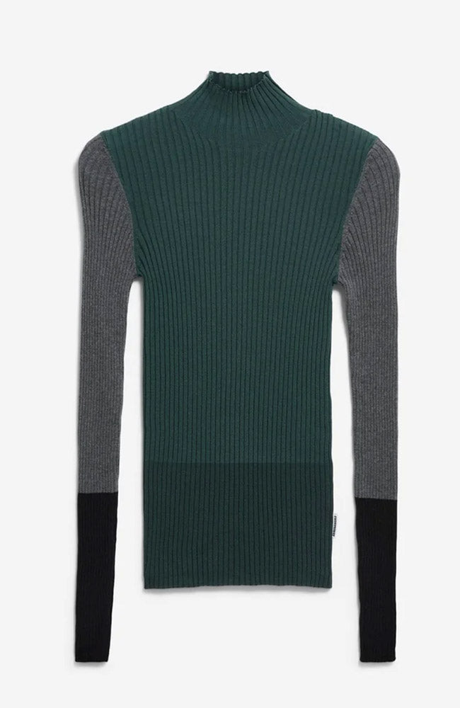 ARMEDANGELS Damen vegan Top-Alaania Patch Midnight Reef