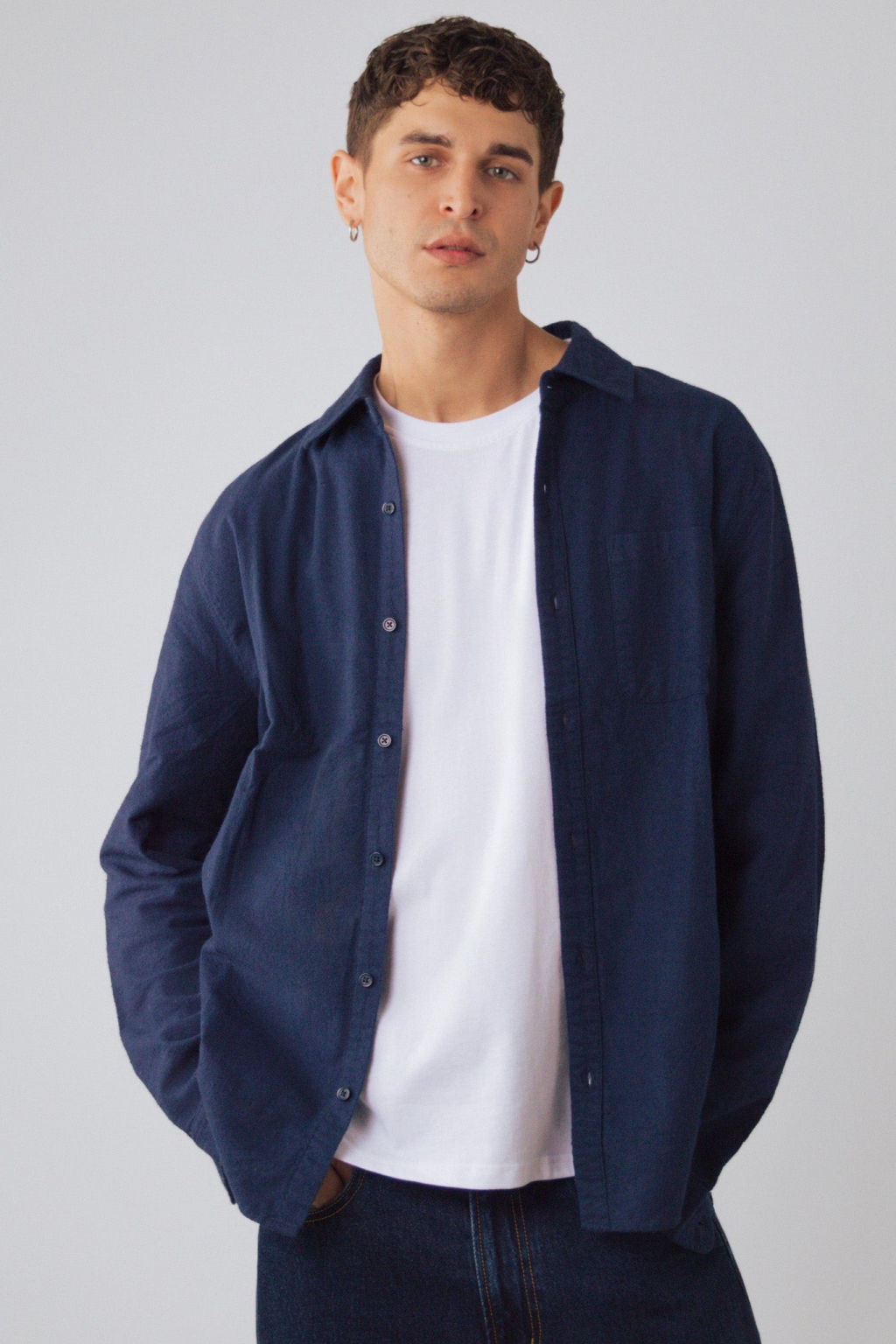 Honest Basics Herren vegan Flanellhemd Marlin