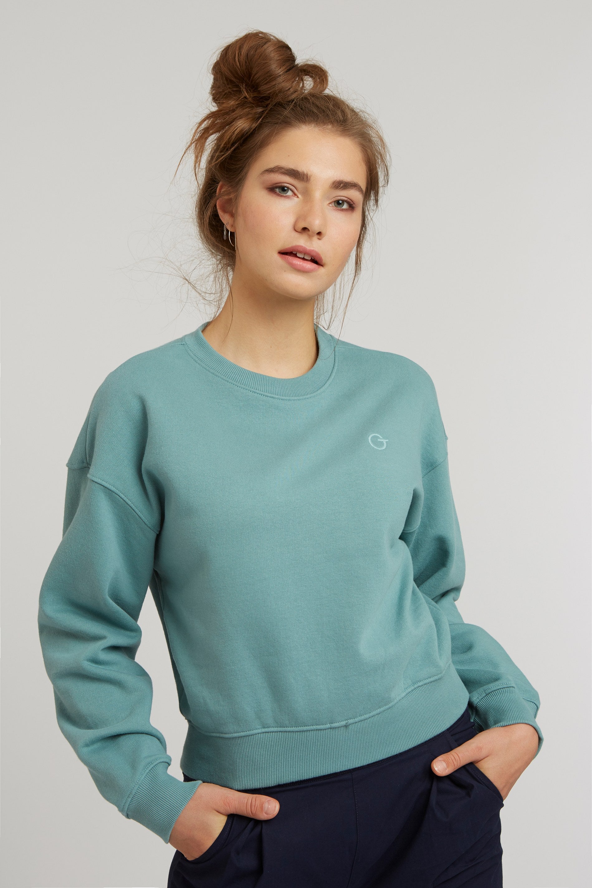 THOKKTHOKK Damen vegan Pullover Soft Moss
