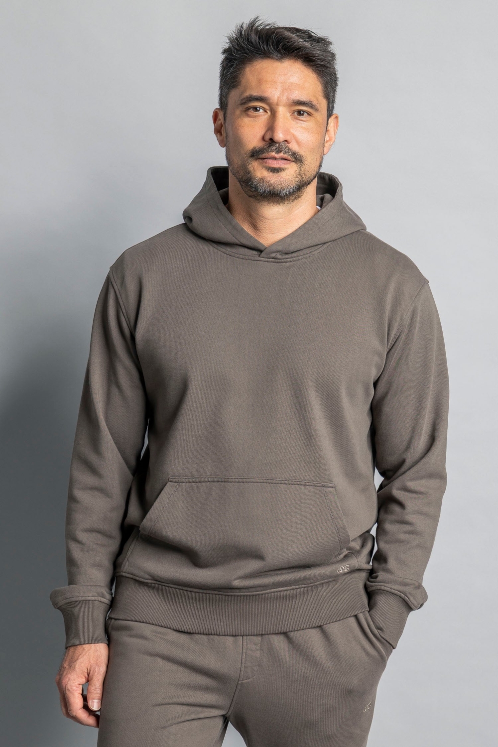 DIRTS Herren vegan Hoodie Classic Steinbraun