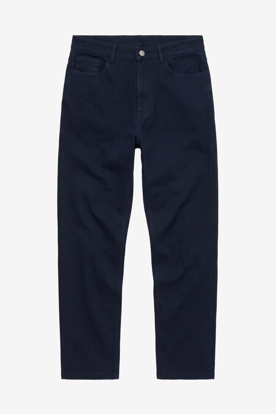 KnowledgeCotton Apparel Damen vegan Hose Gale Regular Twill Night Sky Blau