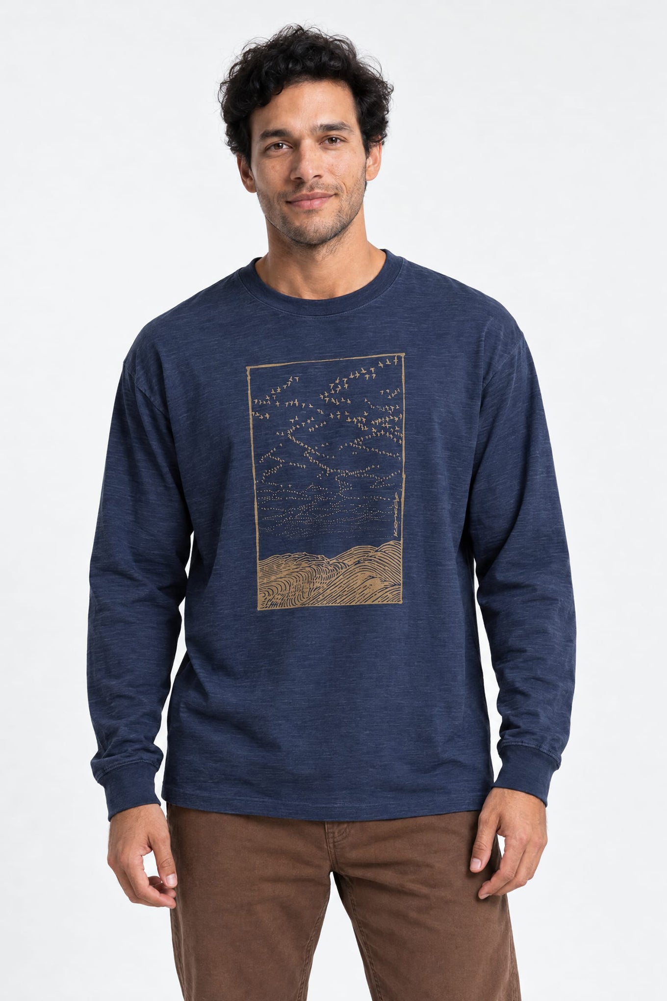 KOMODO Herren vegan T-Shirt Migration Indigo