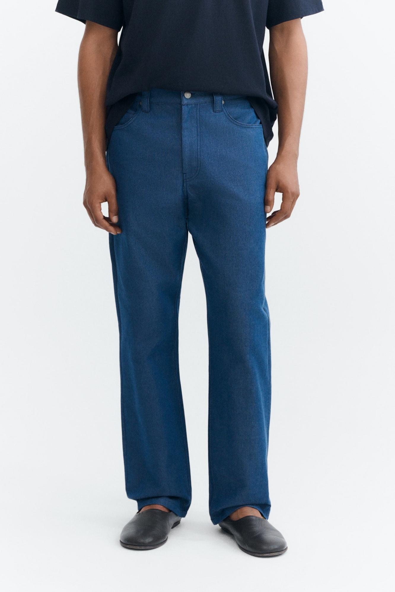 Thinking mu Herren vegan Jeans Mit Geradem Bein David Naturfarben Indigo