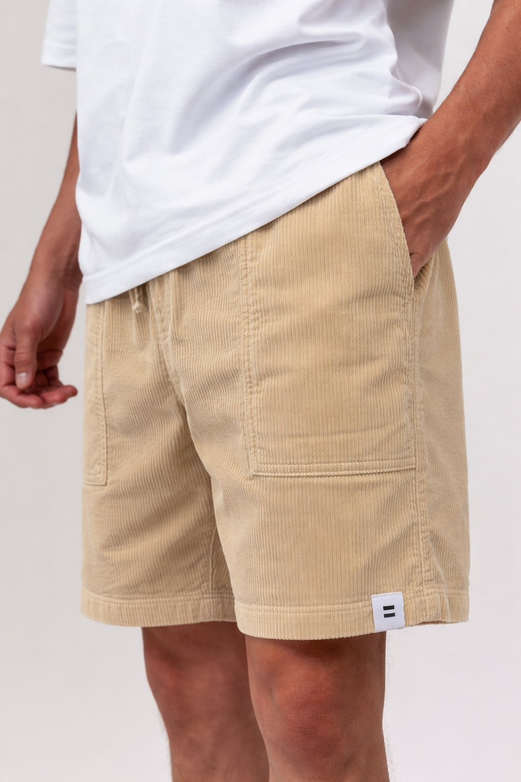 Côtelé men vegan Shorts Lazy Beige