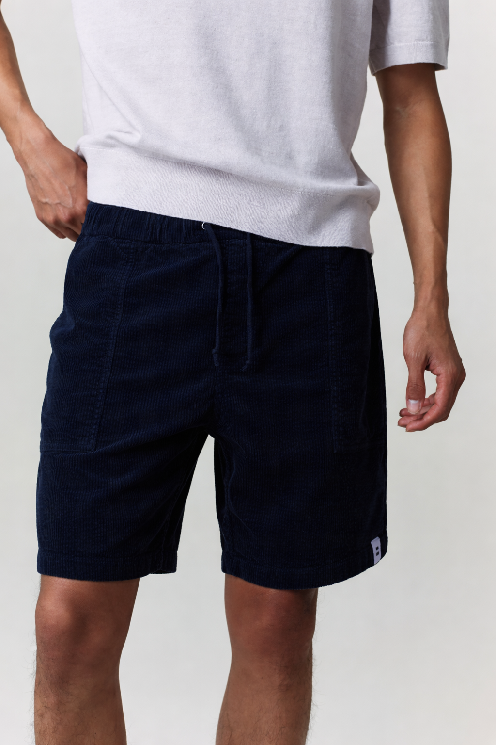 Côtelé men vegan Shorts Lazy Navy