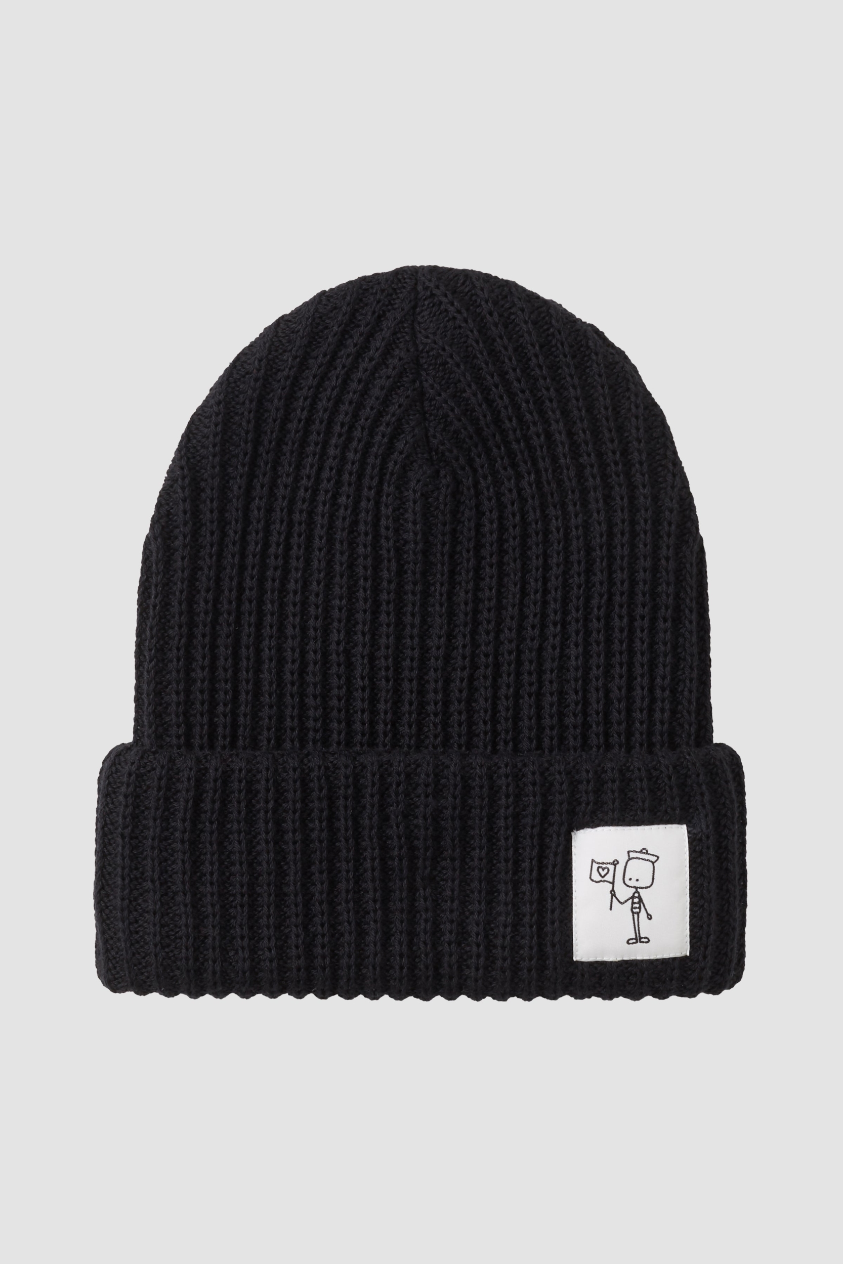 Recolution men vegan Knit Beanie Pothos Maens Black