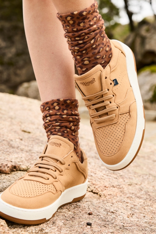 Minuit Sur Terre Herren vegan Sneaker Vestige Latte Beige
