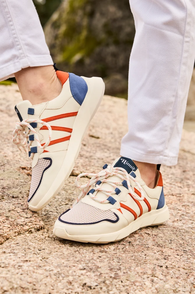 Minuit Sur Terre Damen vegan Sneaker Chamois Golden Hour