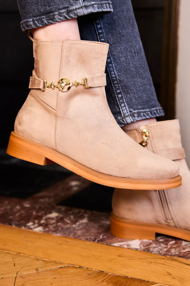 Minuit Sur Terre womens vegan Boots Capsule Sand