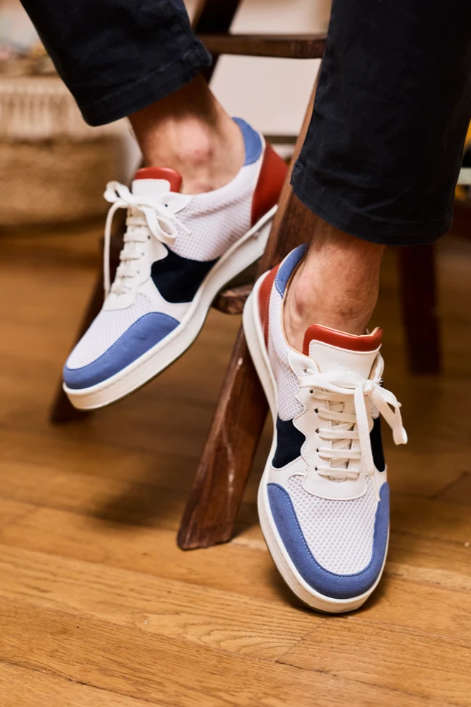 Minuit Sur Terre men vegan Sneakers Max Blue Brick