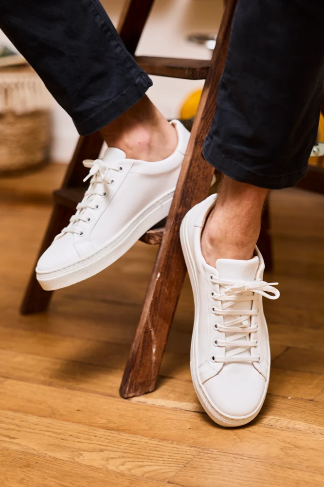 Minuit Sur Terre men vegan Sneakers Tennessee White