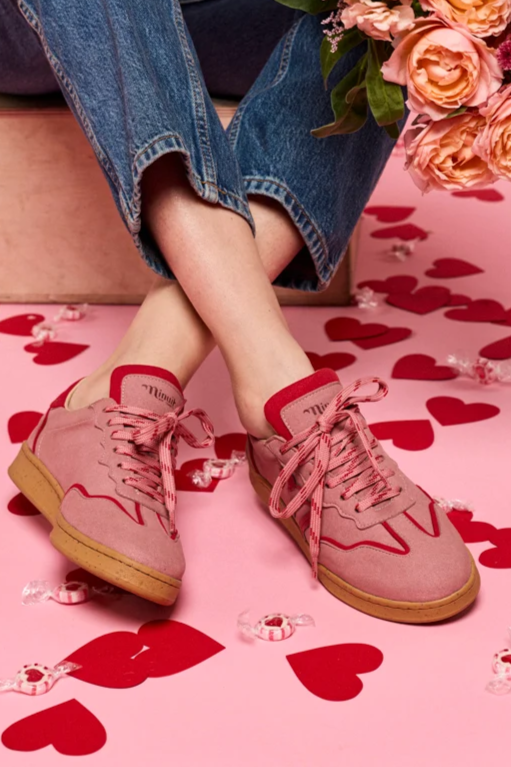 Minuit Sur Terre Damen vegan Sneaker Ubac Bonbonrosa
