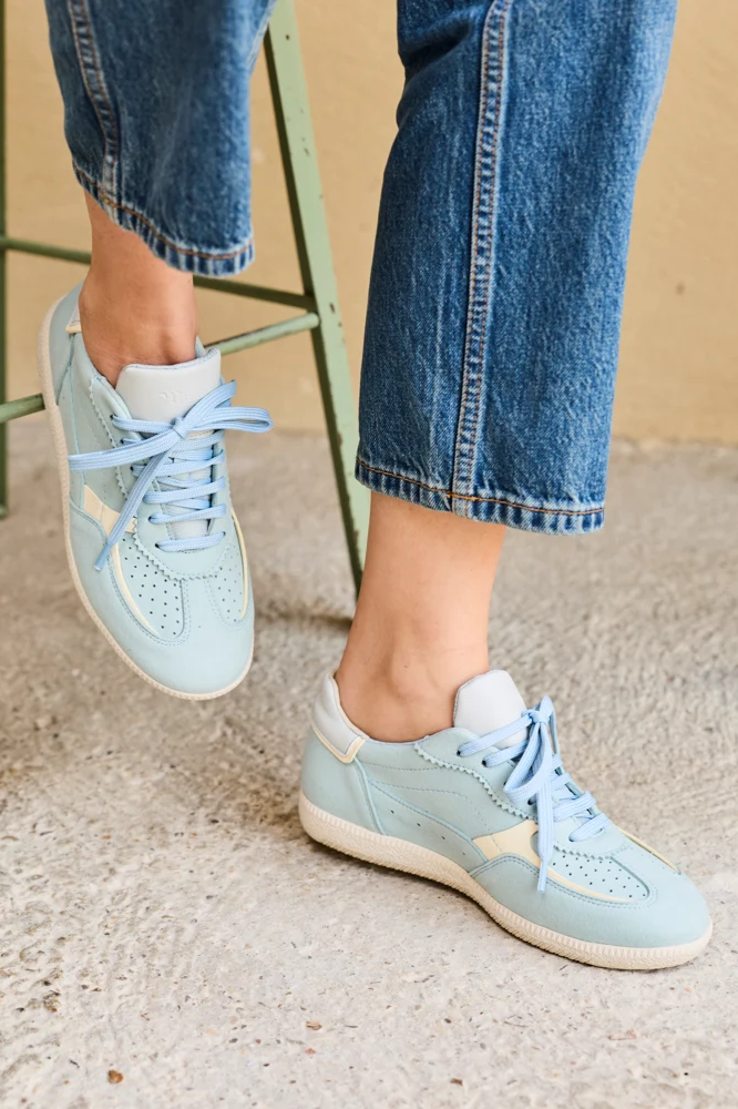 Minuit Sur Terre Damen vegan Sneaker Rive Ciel Hellblau