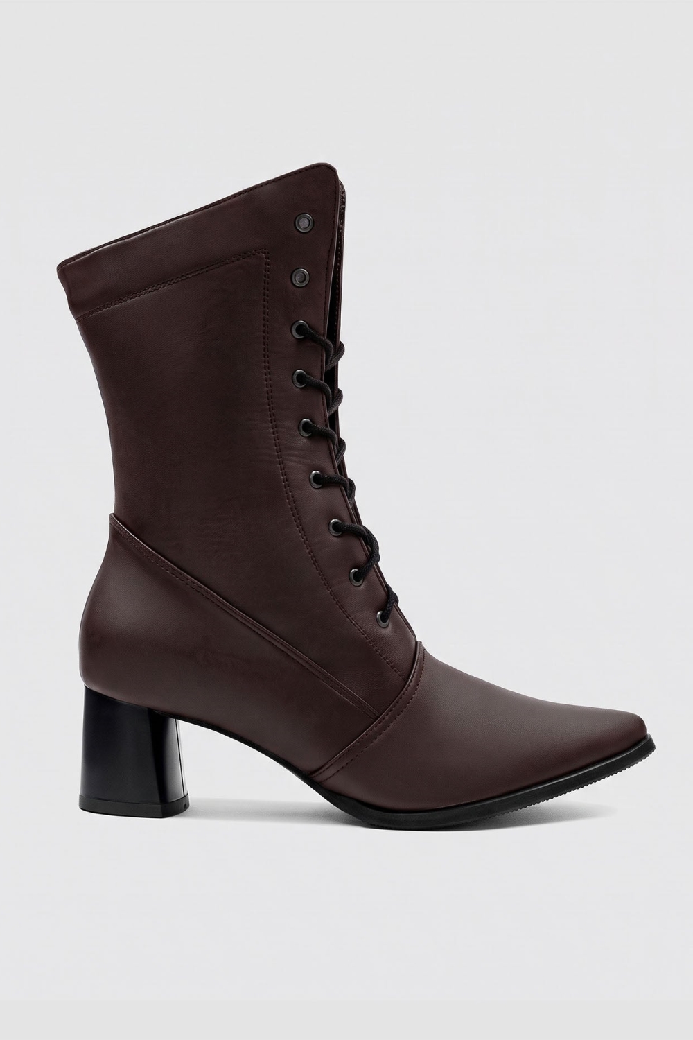 BOHEMA Damen vegan Hohe Stiefel Schokoladenbraun