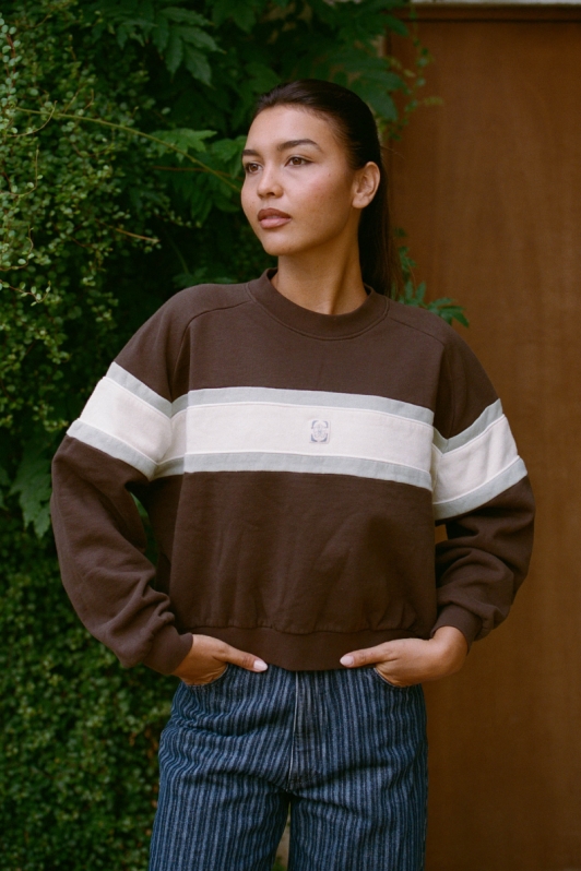 N&Atilde;&copy;n&Atilde;&copy;s Damen vegan Sweatshirt Aria Braun