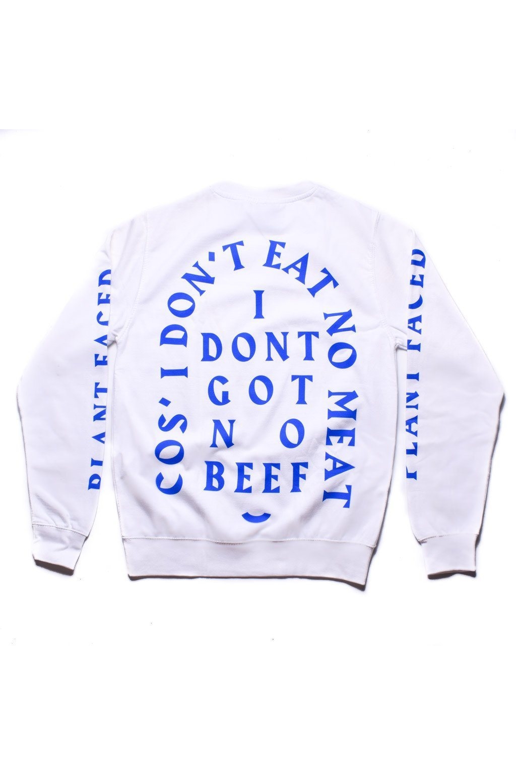 Plant Faced Clothing Damen vegan No Beef Sweater Unisex