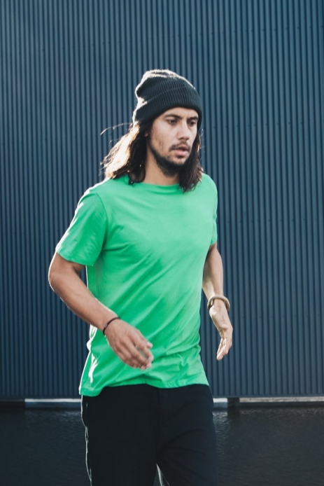 The Driftwood Tales men vegan T-Shirt Basic Fresh Green