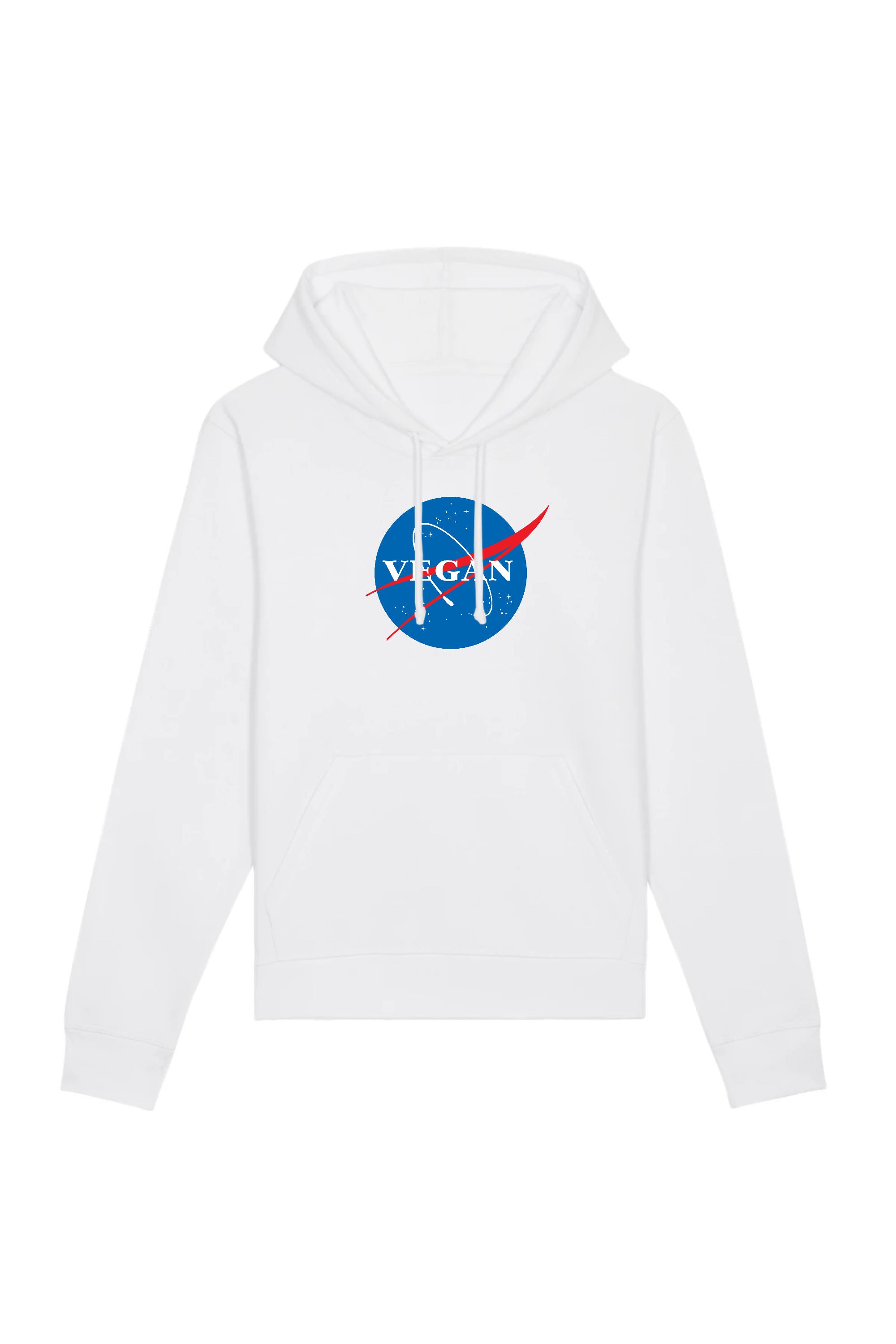 22712 - Damen vegan Vegan Nasa - Hoodie Aus Bio-Baumwolle WeiÃŸ