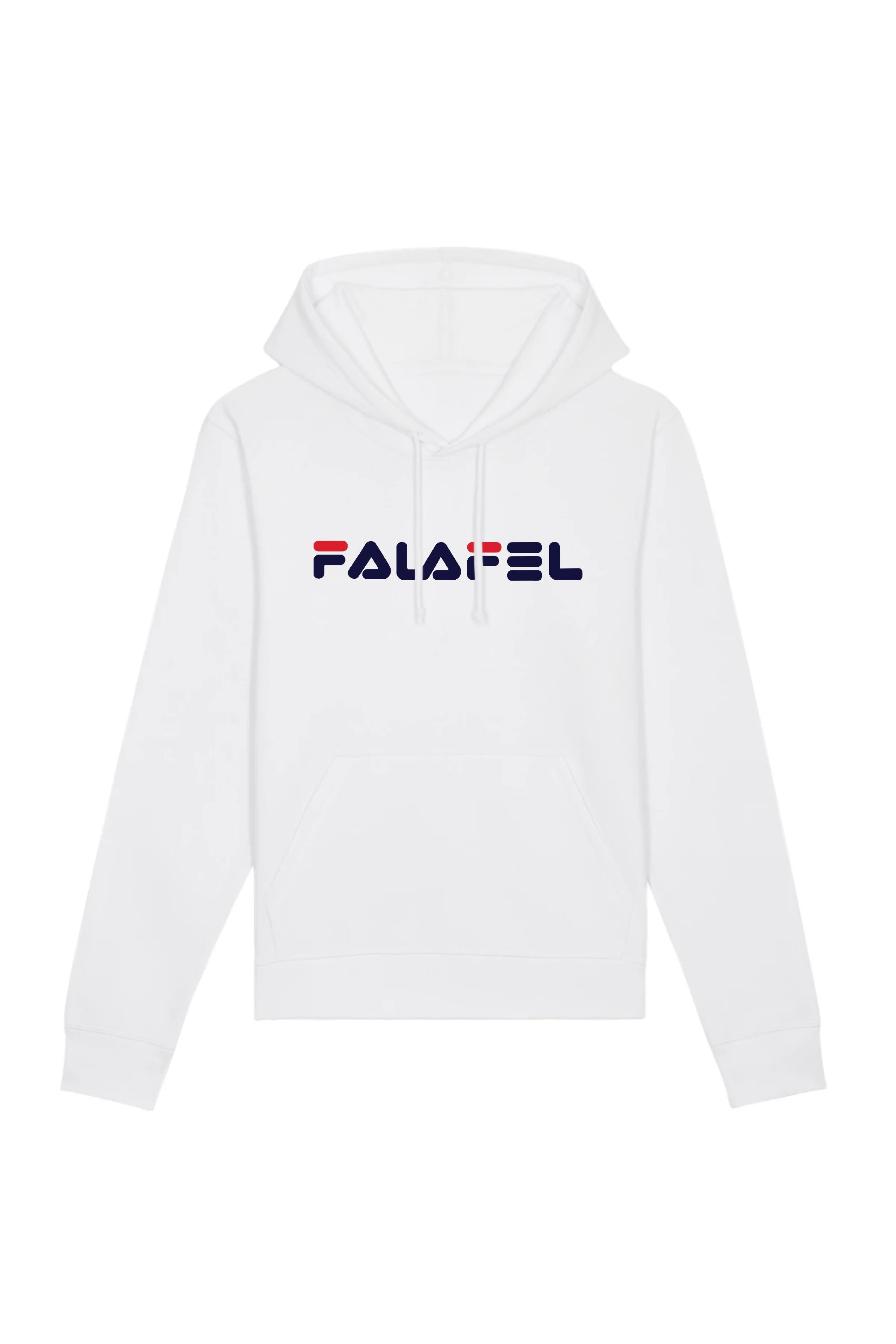 Image of Oat Milk Club mannen vegan Hoodie Falafel Wit
