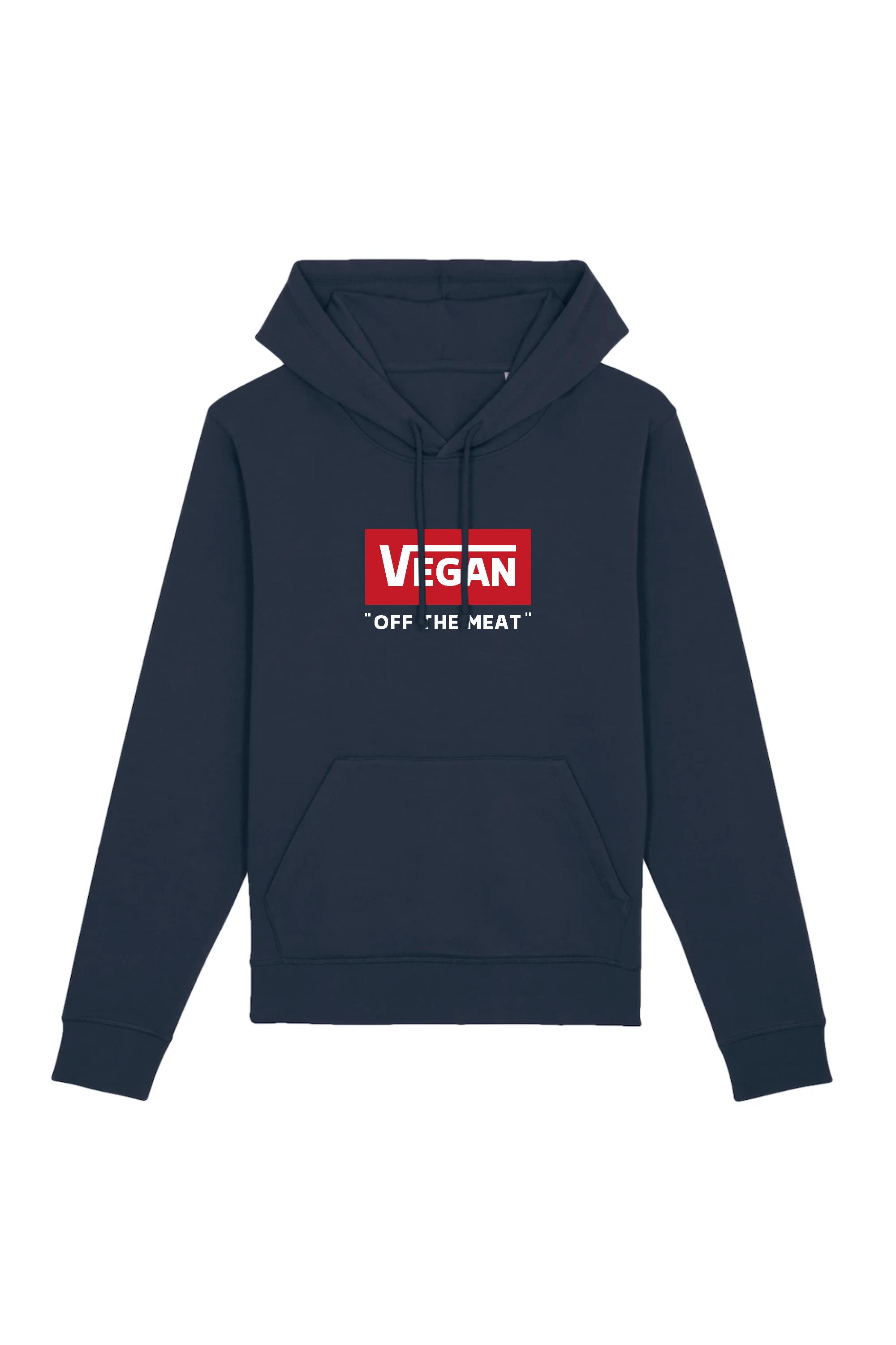 Image of Oat Milk Club dames vegan Hoodie Off The Meat Blauw