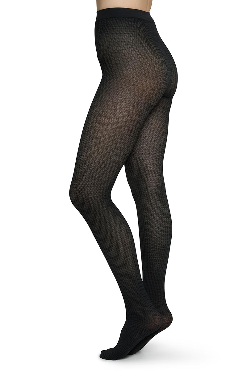 Swedish Stockings womens vegan Tights Agnes Houndstooth
