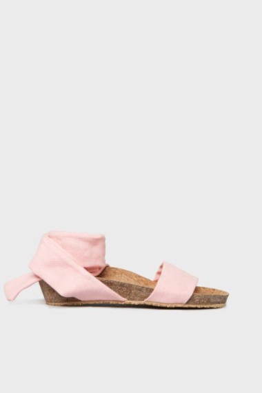 Momoc Damen vegan Sandale Pastellrosa